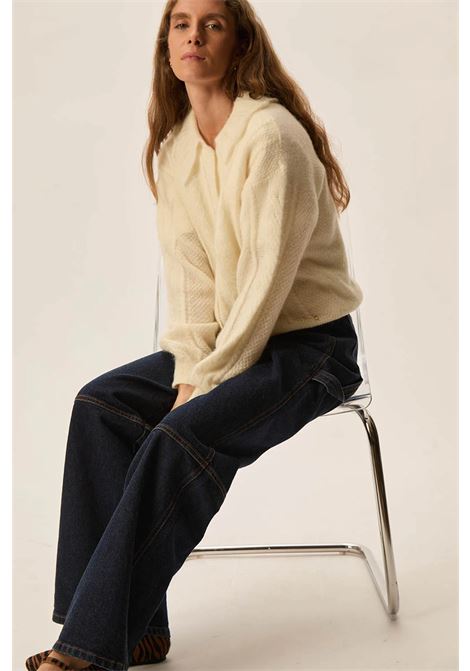 Des Petits Hauts Capucine Crème Super Kid Mohair and Baby Alpaca Cardigan Des Petits Hauts |  | 1H250037CREME